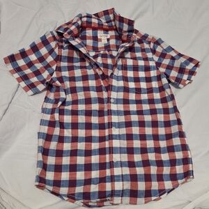 Cat & Jack Red and Blue Checkered Shirt